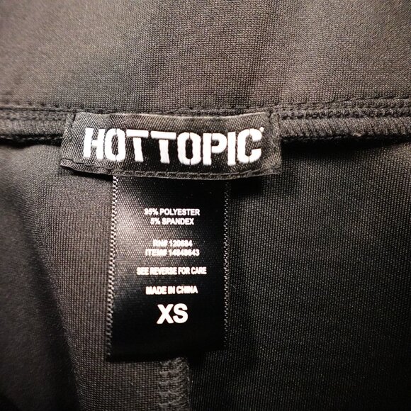 Hot Topic Lace-Up Skater Skirt Women’s XS Black Gothic Punk Metal Grunge Alt - Picture 2 of 9